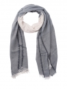 Schal/Tuch, sportlich+bequem, unisex, 200cmx58cm - blau/creme